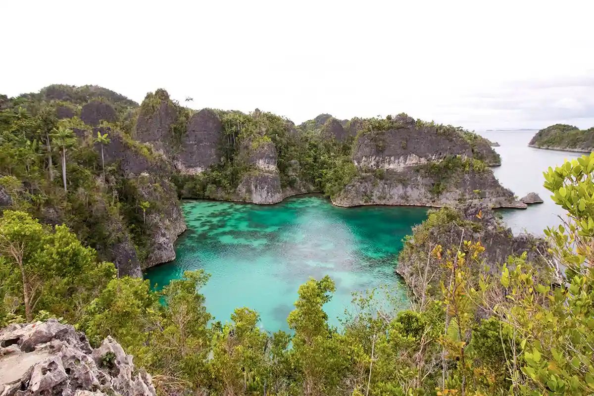 Telaga Bintang, the star-shaped lagoon in northern Raja Ampat