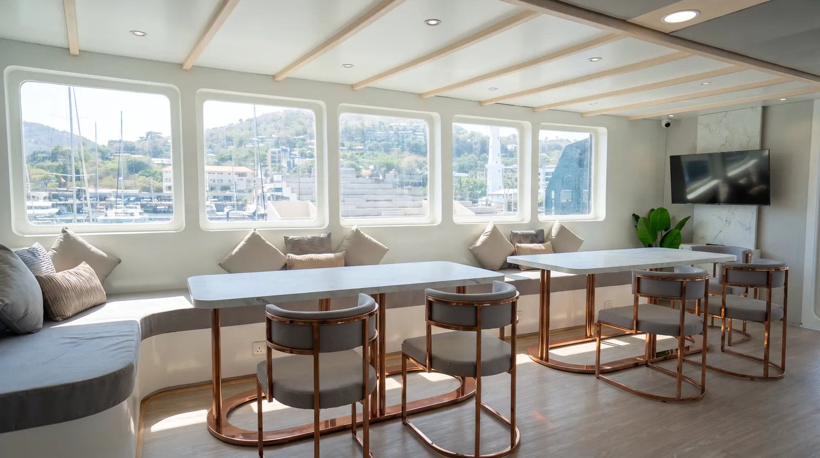 Lounge and Resto dining aboard LASHA
