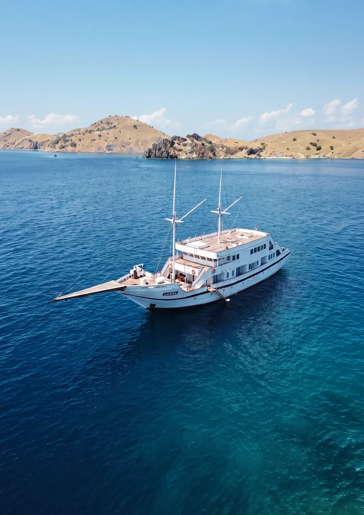 LASHA seen from the air in Komodo National Park